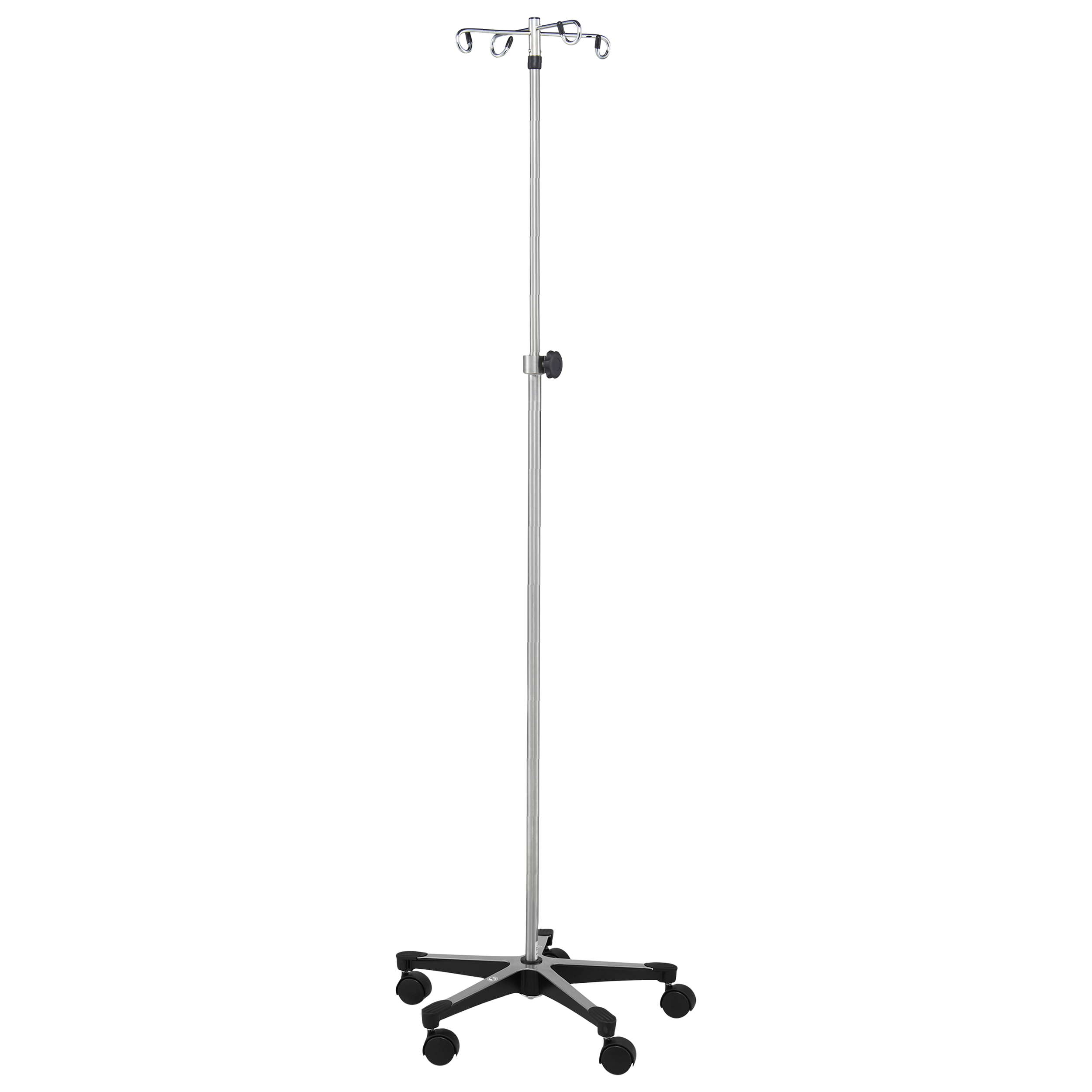 1315/1350 5 Leg Chrome IV Stands (2, 4, or 6 Hooks) — Blickman 1315/1350 5 Leg Chrome IV Stands (2, 4, or 6 Hooks) — Blickman